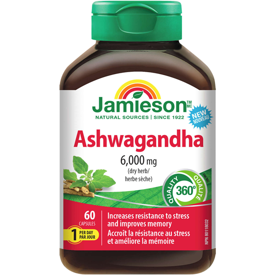 Jamieson Ashwagandha 60 ea, $0.45/1ea
