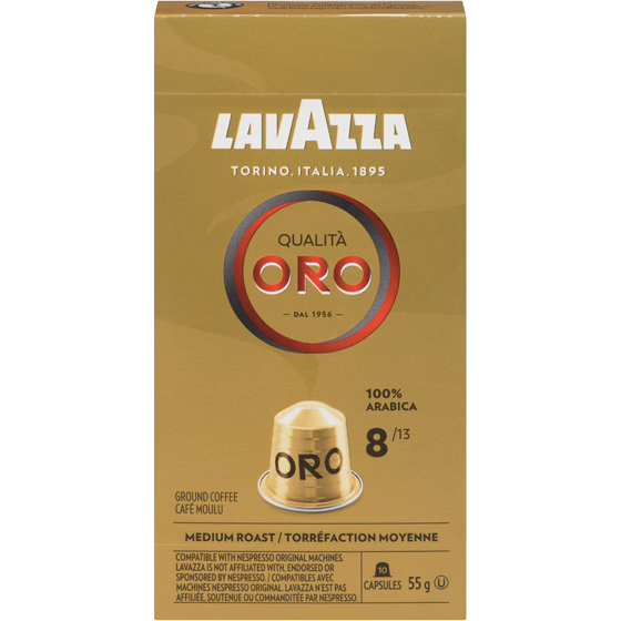 Lavazza Qualità Oro Ground Coffee Medium Roast 55 g, $19.07/100g