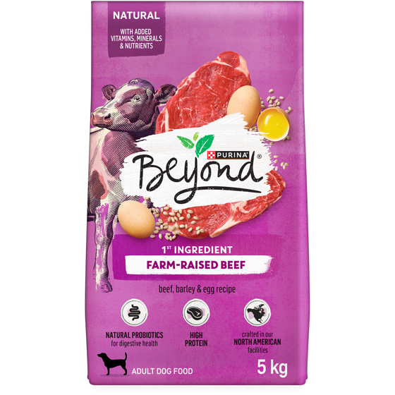 Purina Beyond Simply Farm-Raised Beef, Barley & Free Run Egg, Dry Dog Food 5 kg, $0.76/100g