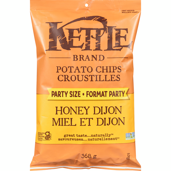 Kettle Brand Croustilles format party miel et dijon 368 g, 1,83 $/100g