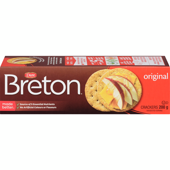 Dare Breton Original Crackers 200 g, $2.25/100g