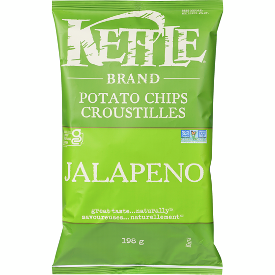 Kettle Potato Chips Jalapeno 198 g, $2.27/100g