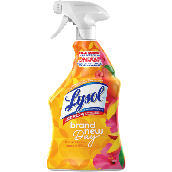 Lysol Disinfecting Brand New Day Trigger - Mango & Hibiscus 650 ml, $0.92/100ml