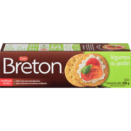 Dare Craquelins Breton Légumes du jardin 200 g, 1,25 $/100g