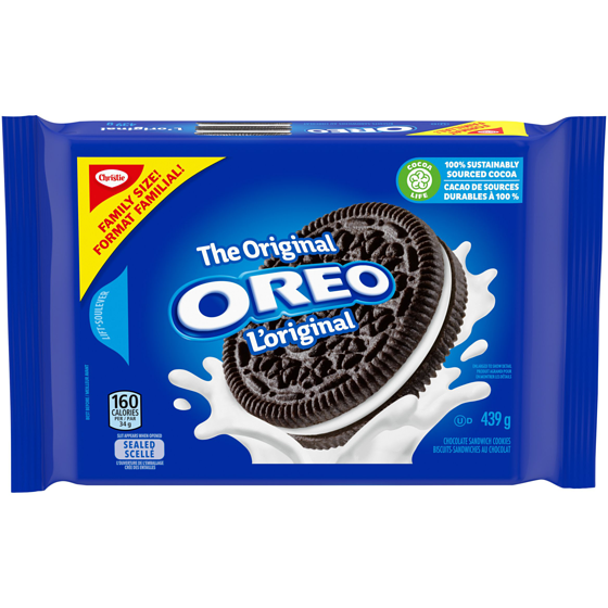 Christie Biscuits-sandwiches OREO L’original, format familial 439 g, 1,03 $/100g