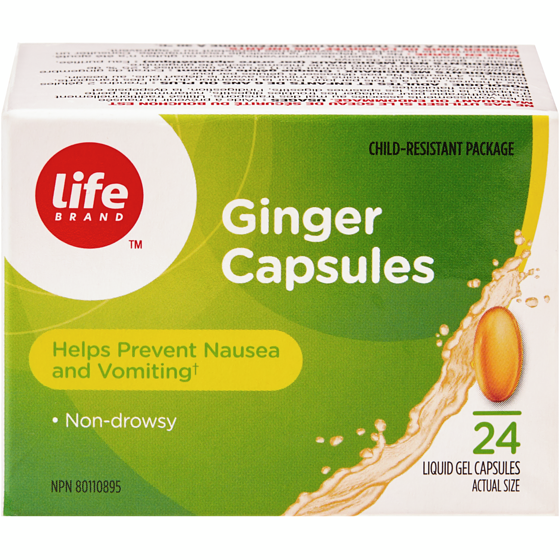 Life Brand Ginger Liquid Gel 24 Capsules 24 ea, $0.37/1ea