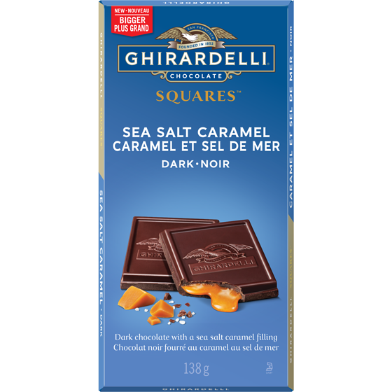 Ghirardelli Dark Chocolate Caramel Sea Salt Bar 138 g, $4.34/100g