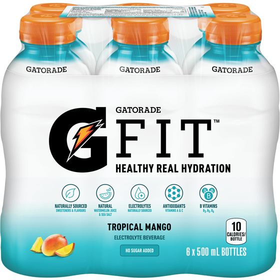 Gatorade G FIT Tropical Mango 6x500.0 ml, $0.35/100ml