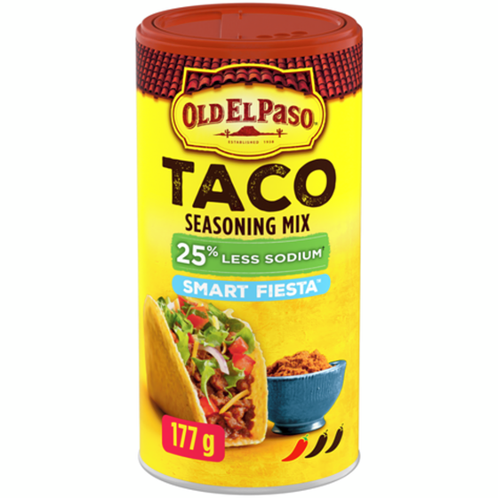 Old El Paso Taco Seasoning, Smart Fiesta Flavoured 177 g, $4.51/100g