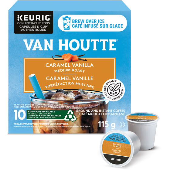 Van Houtte Van Houtte Café infusé sur glace Caramel vanille – 10ct 10 ea, 1,40 $/1ch