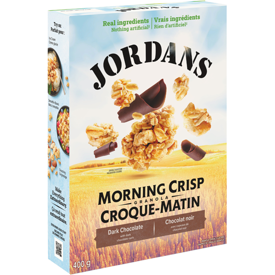 Jordan’s Céréales granola Croque-Matin Chocolat noir 400 g, 1,75 $/100g