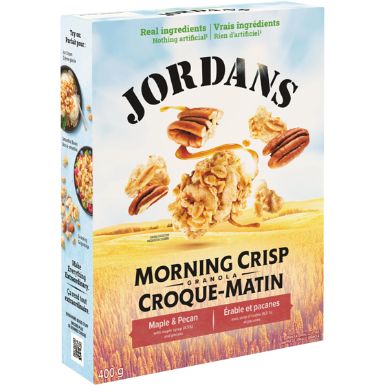 Jordan’s Céréales granola Croque-Matin Érable et pacanes 400 g, 1,75 $/100g