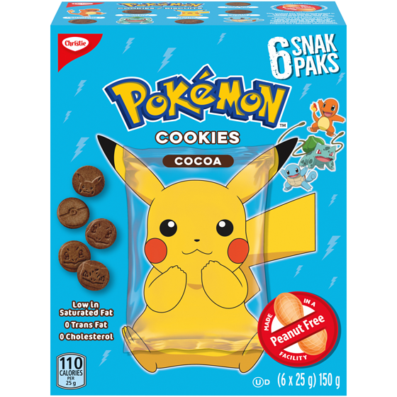 Christie Pokemon Cocoa Snack packs, Made in a Peanut-Free Facility 150 g, $2.86/100g