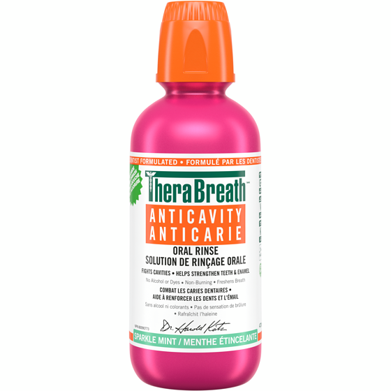 TheraBreath Solution de rinçage orale sourire sain menthe étincelante 473 ml, 3,17 $/100ml