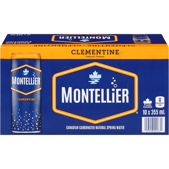 Montellier Clementine Natural Spring Water 10x355.0 ml, $0.23/100ml