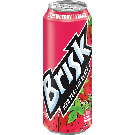 Brisk Thé glacé fraise 710 ml, 0,35 $/100ml