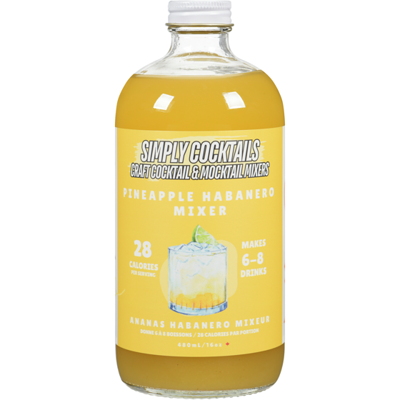 Simply Cocktails Handcrafted Cocktail Mixers Pineapple Lime Habanero 480 ml, $2.91/100ml
