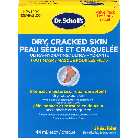Dr. Scholl’s Masque pour les pieds ultra-hydratant, lot à prix réduit 3 ea, 6,00 $/1ch