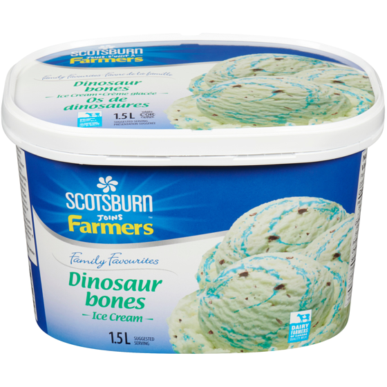 Scotsburn Family Favourites Dinosaur bones Ice Cream 1.5 l, $0.52/100ml