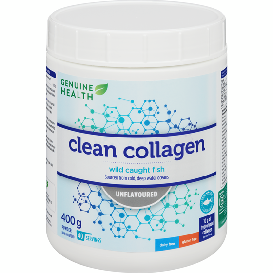Genuine Health Clean Collagen Powder Unflavoured 400 g, $15.50/100g