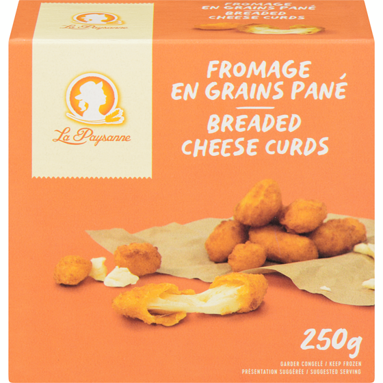 null Breaded Cheese Curds 250 g, $3.80/100g