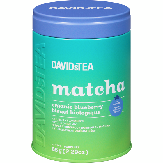 DAVIDsTEA Organic Blueberry Matcha 65 g, $24.60/100g