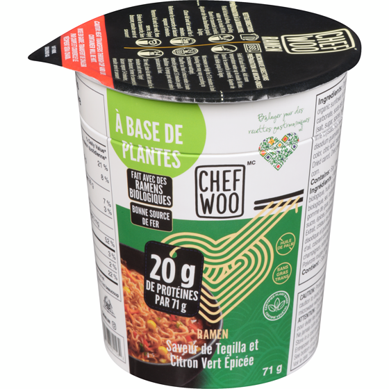 Chef Woo Ramen saveur de tequila et citron vert epicee 71 g, 3,51 $/100g