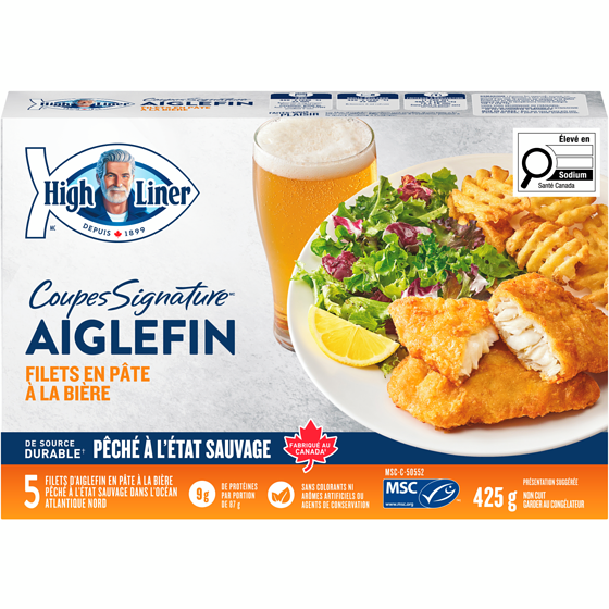High Liner Coupes Signature Aiglefin en pâte à la bière 425 g, 2,35 $/100g
