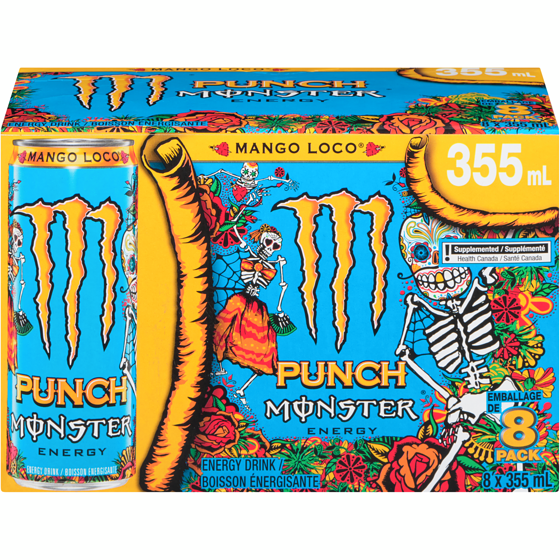 Monster Energy Punch Energy Drink Mango Loco 355 ml, $0.62/100ml