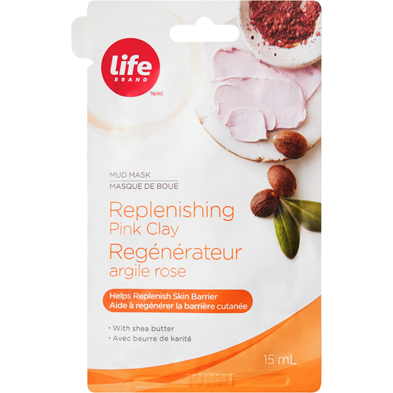 Life Brand Replenishing Pink Clay Mud Mask 1 ea, $1.39/1ea