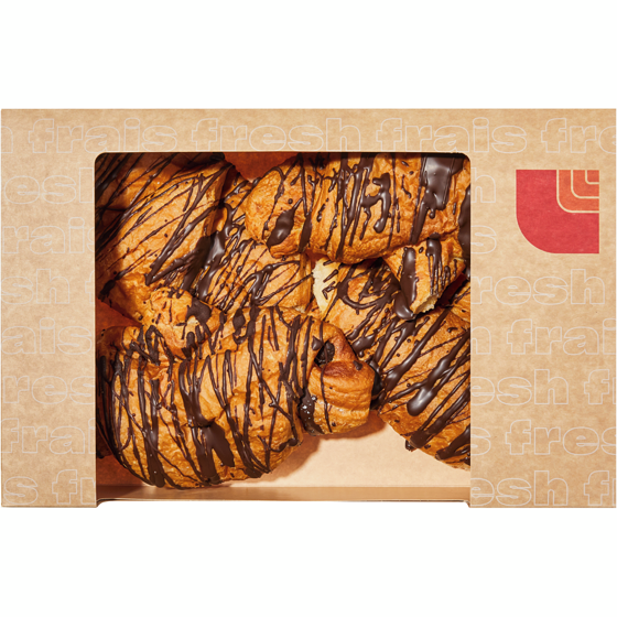 null Croissant au chocolat, paquet de 4 272 g, 1,84 $/100g