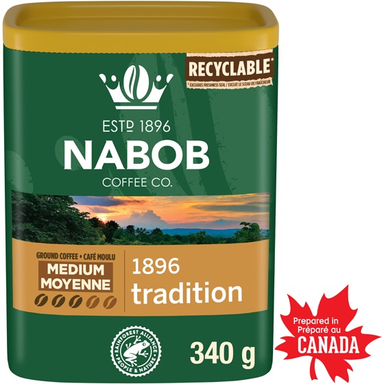 Nabob Medium Roast 1896 Tradition Ground Coffee 340 g, $4.11/100g