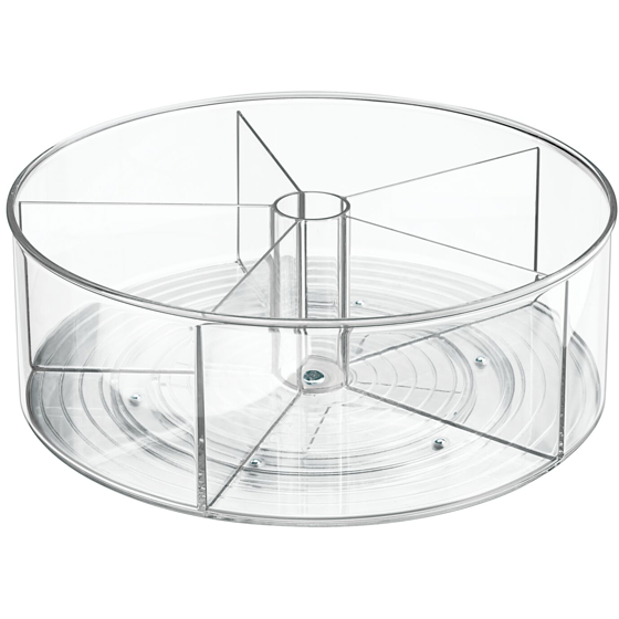 iDesign Turntable Divided Clear 1 ea, $30.00/1ea