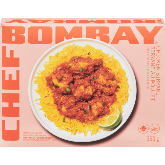 Chef Bombay Chicken Biryani With Saffron Rice Medium Spice 350 g, $1.71/100g