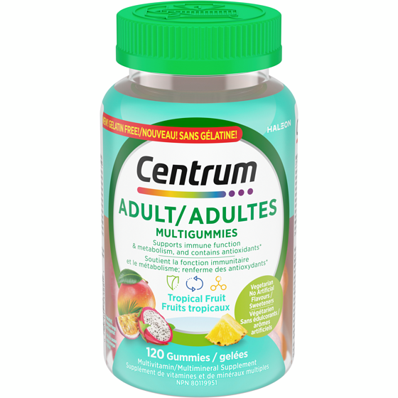 Centrum Multigummies (Végétarien) 120 ea, 0,17 $/1ch