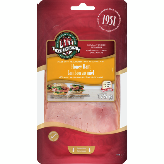 Grimms Honey Ham Naturally Smoked Extra Lean 175 g, $3.42/100g
