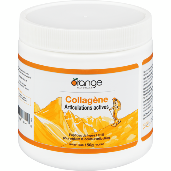 Orange Naturals Collagène articulations actives 150 g, 24,05 $/100g
