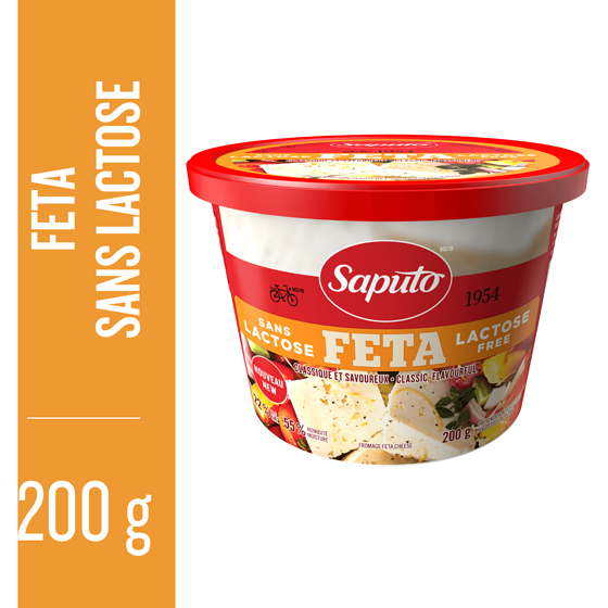 Saputo Fromage Feta sans lactose 200 g, 4,00 $/100g