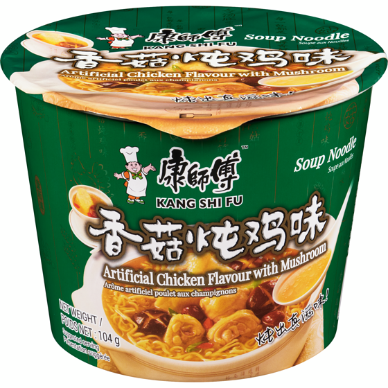 Kang Shi Fu Soup Noodle Artificial Chicken Flavour With Mushroom 104 g, $1.91/100g