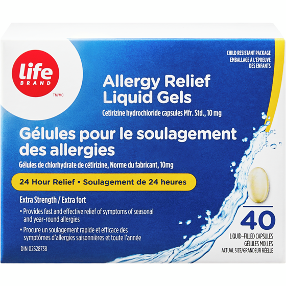 Life Brand Extra Strength Allergy Relief Liquid Gels 40 Capsules 40 ea, $0.54/1ea