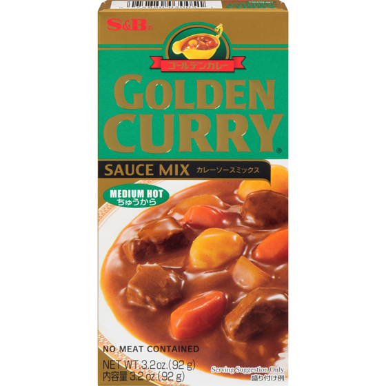 S&B Golden Curry Curry Roux Medium Hot 92 g, $4.34/100g