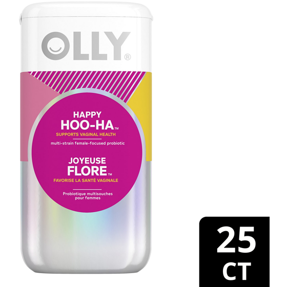 OLLY Supplement Capsules Happy HOO-HA  25 ea, $0.88/1ea