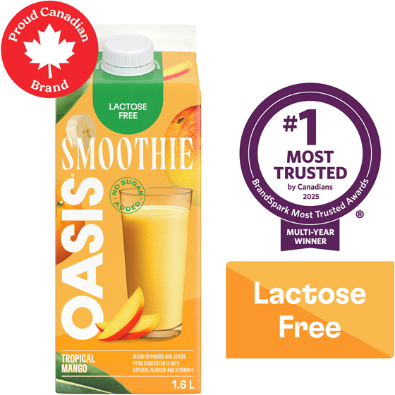 Oasis Smoothie Tropical Mango 1.6 l, $0.41/100ml