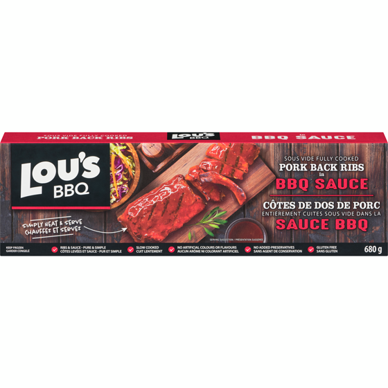 Lous BBQ Pork Back Rib 680 g, $2.06/100g