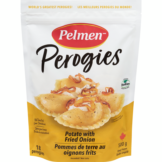 Pelmen Potato Onions Perogies 500 g, $1.00/100g