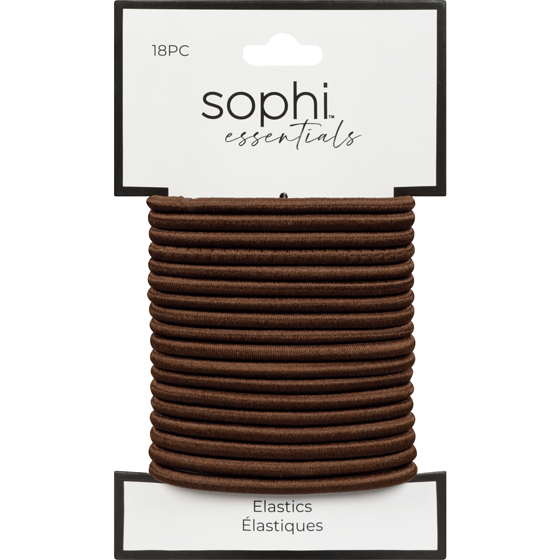 Sophi Essentials Elastics, Brown 18 ea, $0.18/1ea