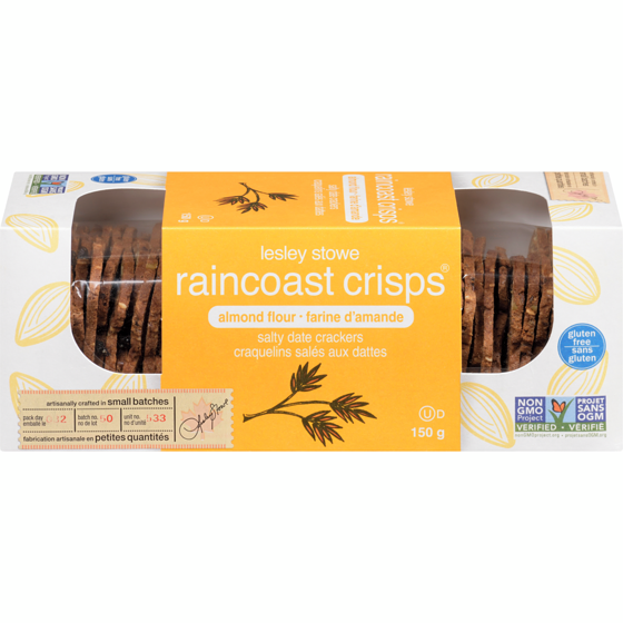 Lesley Stowe's Raincoast Crisps Salty Date Crackers 150 g, $5.33/100g
