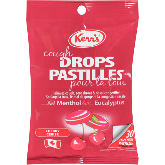 Kerr's Cherry Cough Drops, Methol & Eucalyptus, 30 Lozenges 30 ea, $0.14/1ea