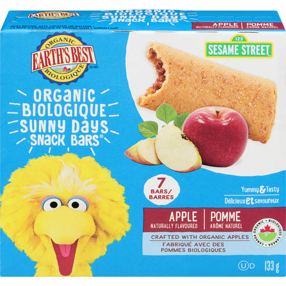 Earth's Best Sunny Days Snack Bars Organic Apple 133 g, $3.75/100g
