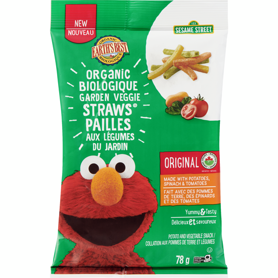 Earth's Best Garden Veggie Straws Organic Original 78 g, $5.50/100g